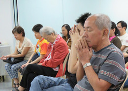 Prayer during GMB English Fellowship